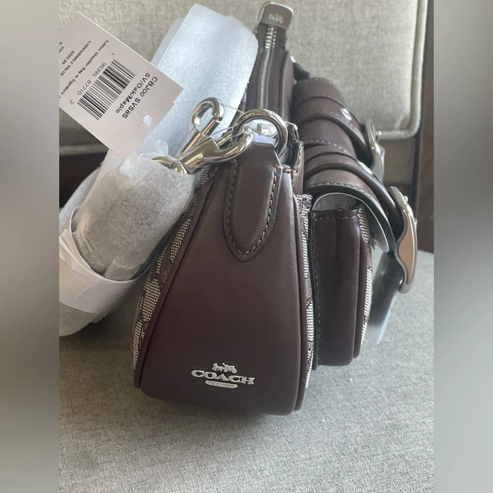 NWT！COACH ASHTON SHOULDER BAG IN SIGNATURE JACQUARD（CBJ00）for holiday gift